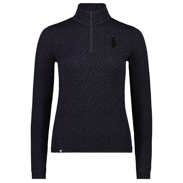 T-shirt thermique MONS ROYALE W CASCADE FLEX 200 1/4 ZIP ARCTIC LEOPARD
