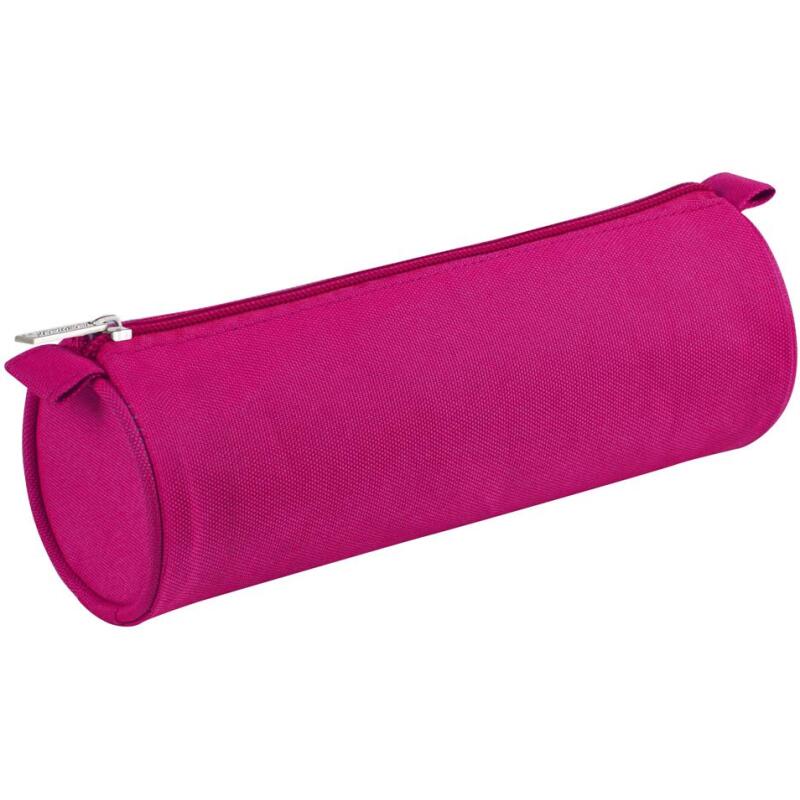 Trousse textile ronde Ø7x22 cm, 3 couleurs assorties - - Assortis