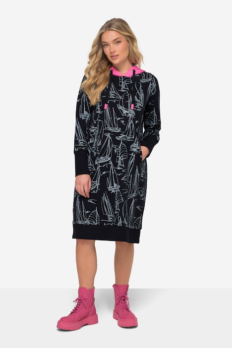 Sweatkleid, allover Print