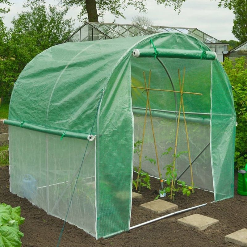 Nature - Tunnelkas - Transparant-Groen - Metaal met Epoxycoating