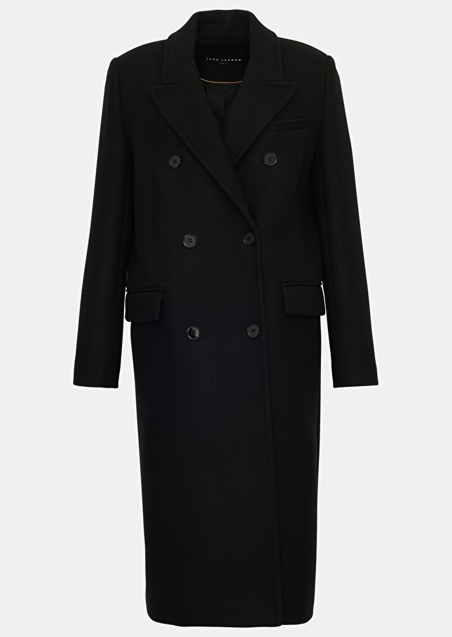 Manteau Marcusnoir en drap caban