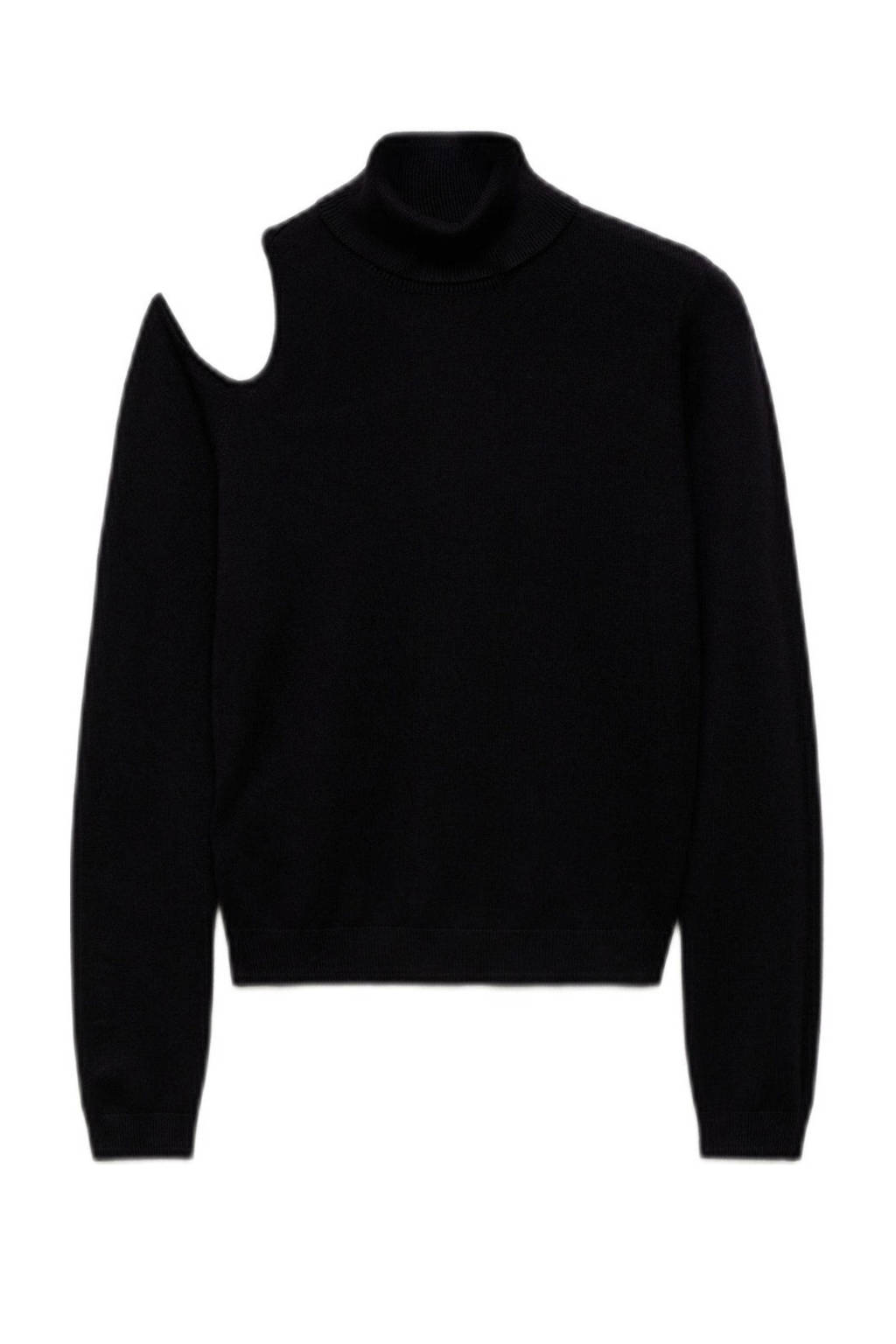 MANGO TEEN top met col zwart