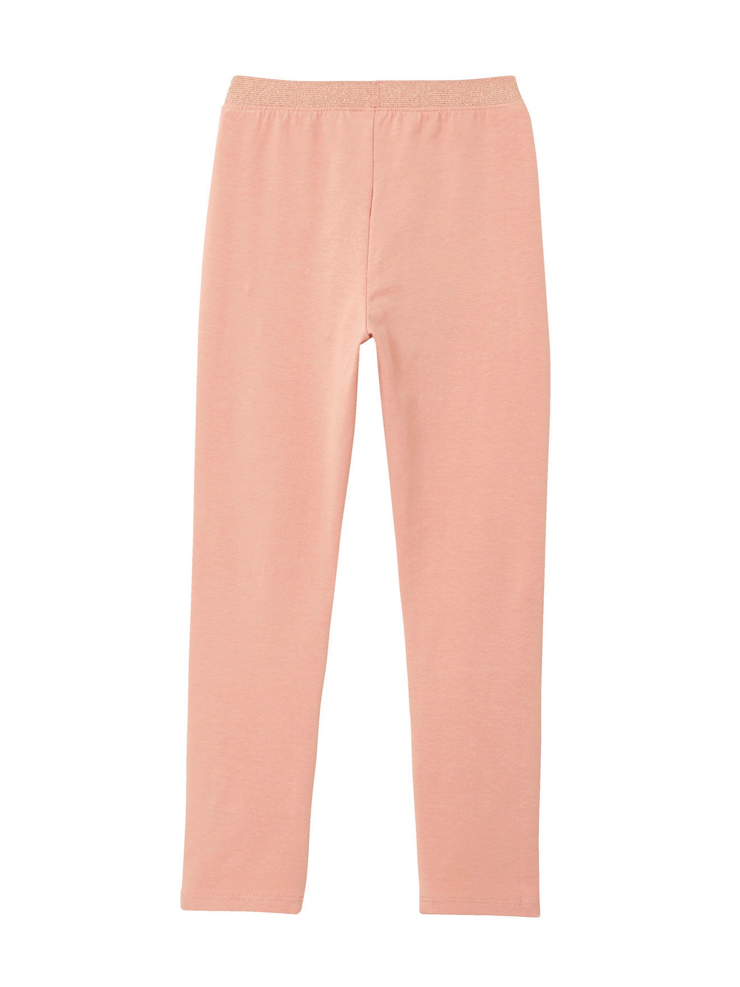 Vertbaudet Mädchen Leggings, Bund in Metallic-Optik BASIC rosa