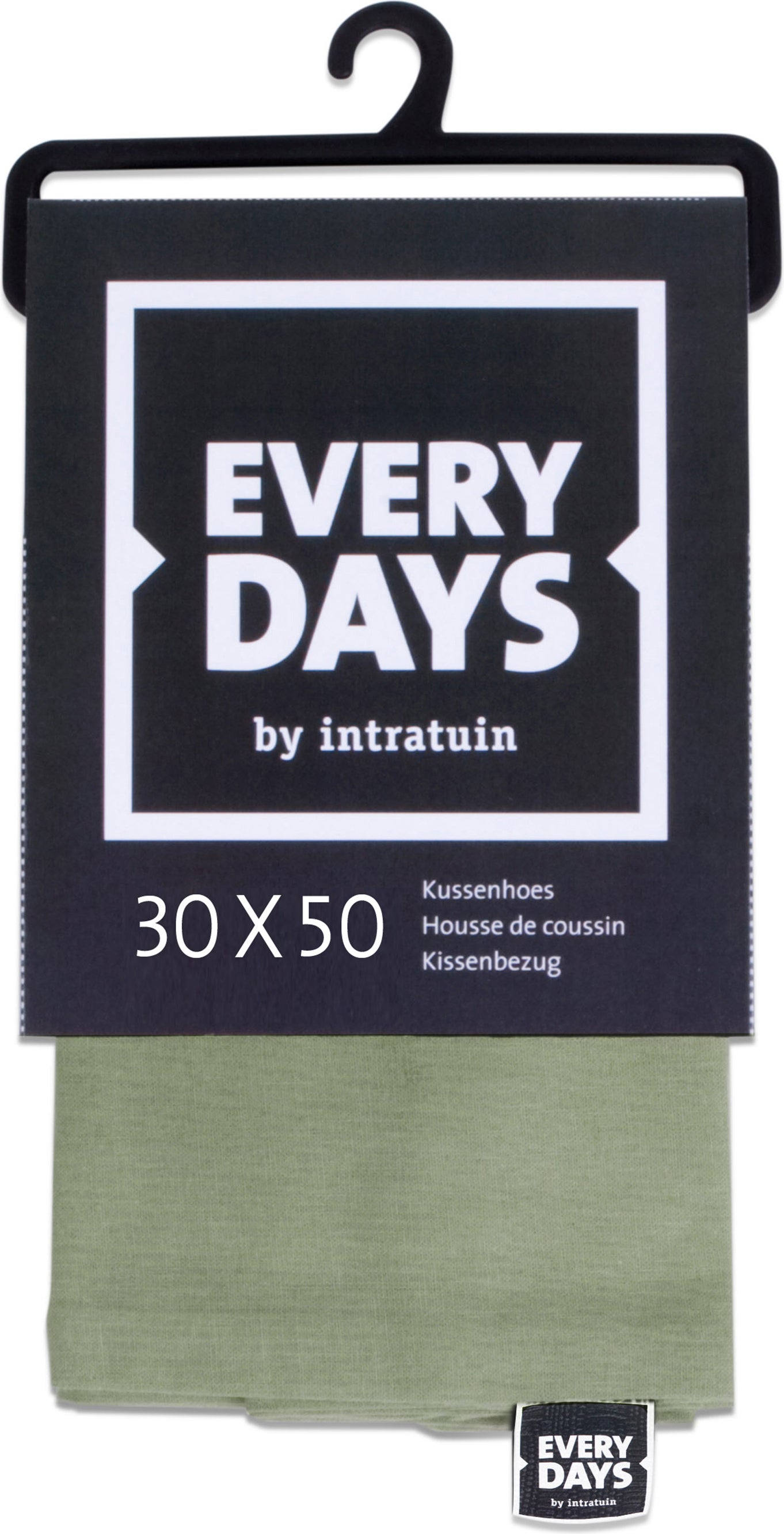 Everydays kussenhoes Katoen licht groen 30 x 50 cm