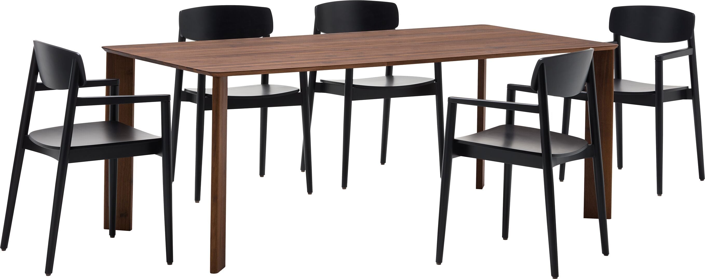 ELIANA Tisch - Nussbaum / B: 200.0 cm x T: 95.0 cm x H: 75.0 cm