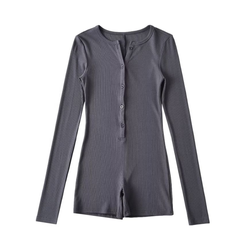 Yukis - Romper met lange mouwen en Henley-hals