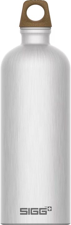 Sigg Trinkflasche - Silber / H: 25.7 cm