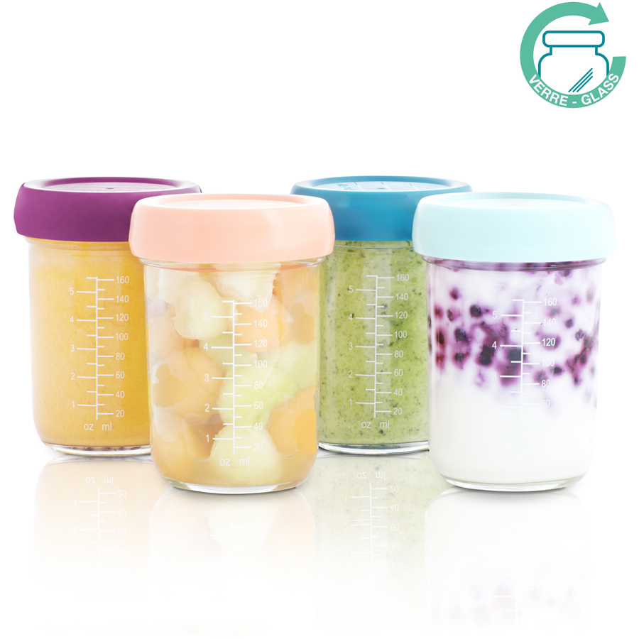 babymoov Nahrungsbehälter Babybols aus Glas max. 4 x 240 ml