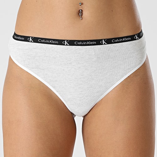 Lot De 2 Strings Femme 1996 Rose Blanc Chiné