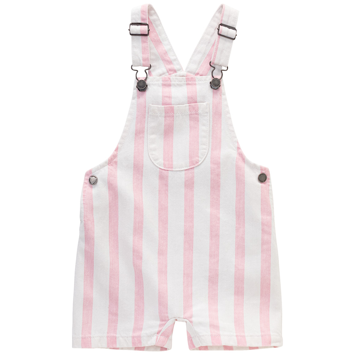 Topomini Baby Latzhose und T-Shirt im Set rosa / weiss / apricot