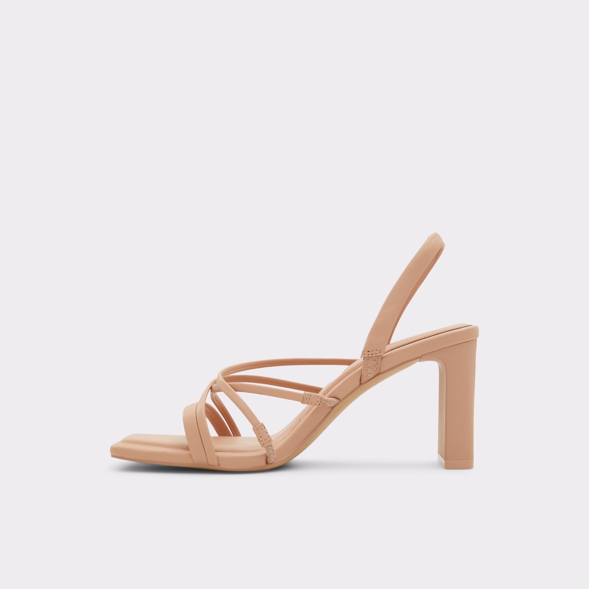 Heyworth Beige Overflow Women Block Heels