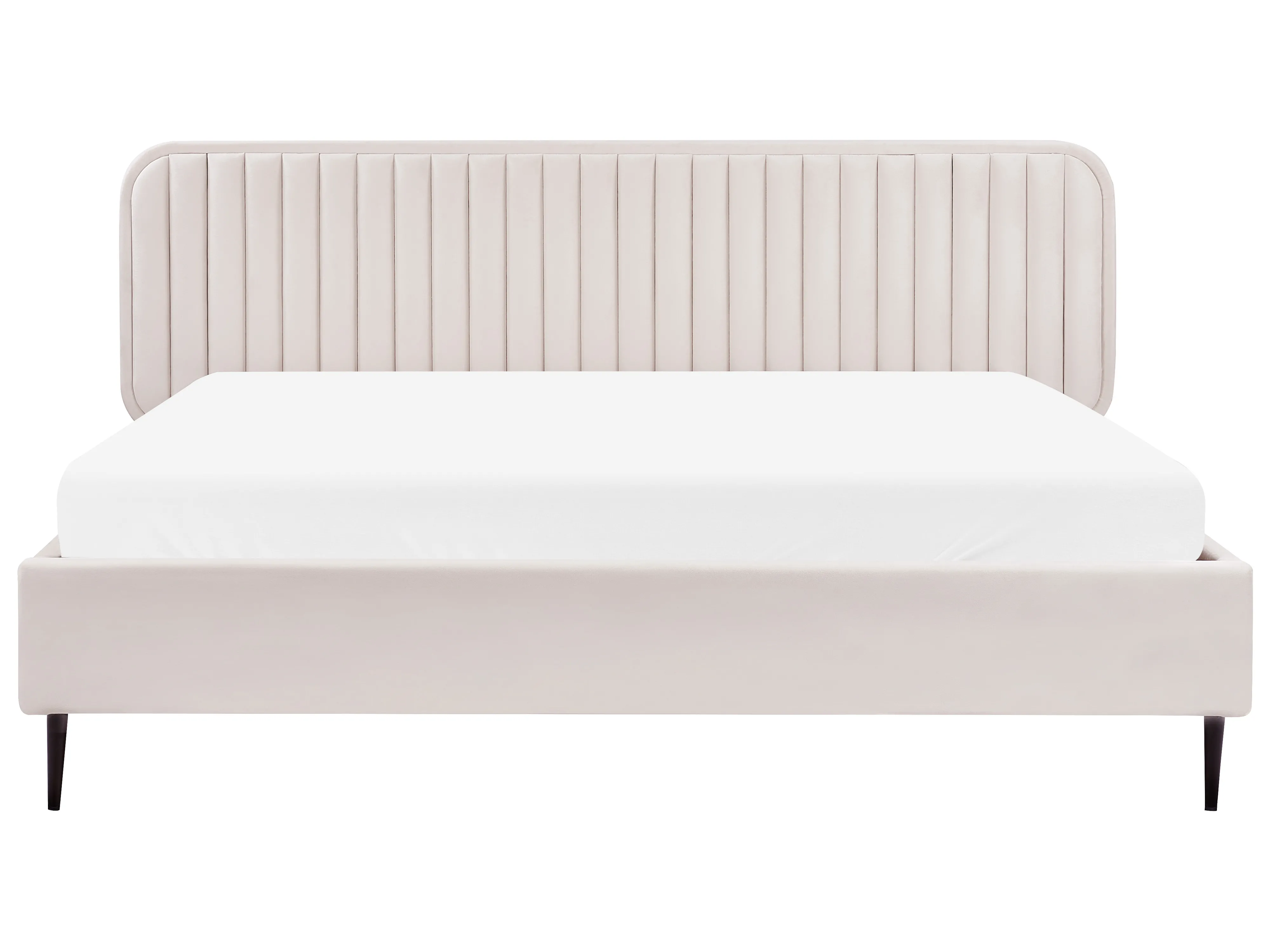 Bed Fluweel BRIN 180 x 200 cm Beige