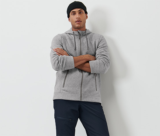 Strickfleece-Jacke