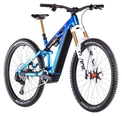 VTT Électrique Tout-Suspendu Cube Stereo Hybrid One44 HPC AT 800 Sram X0 Eagle AXS 12V 800 Wh 27.5'' Bleu Actionteam 2025