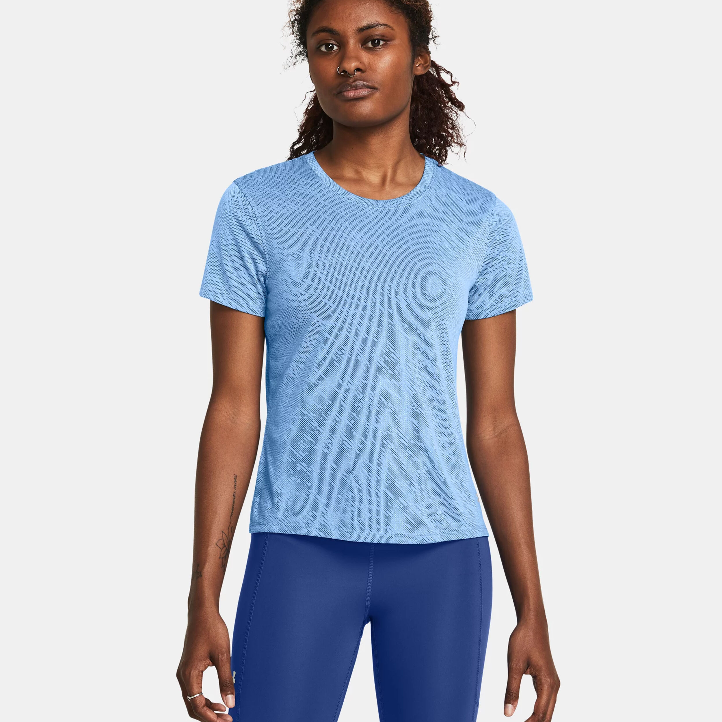 Under Armour Launch Camo Maillot De Course Femmes - Bleu Foncé