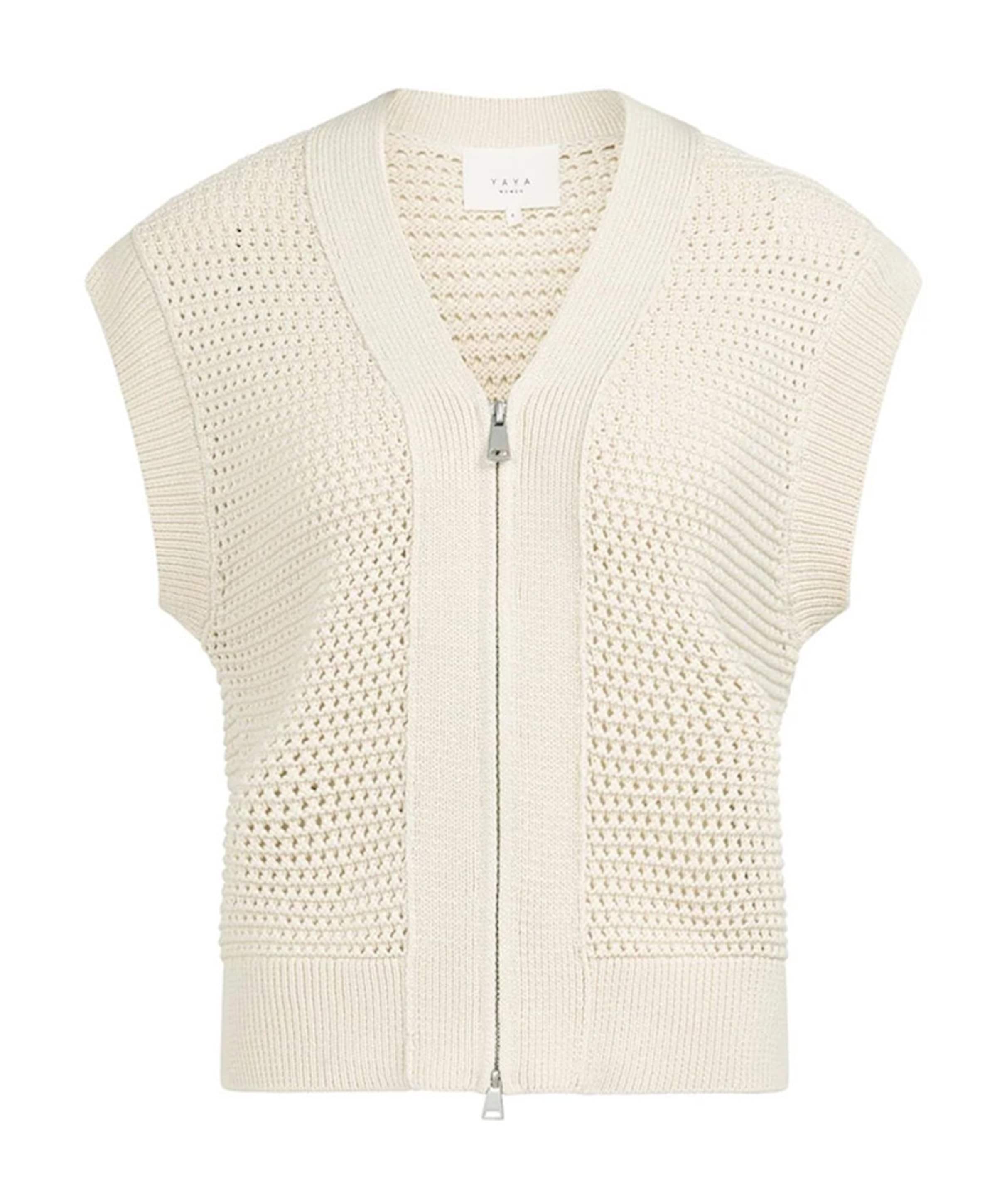 YAYA Dames gilet beige