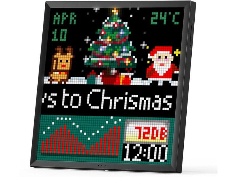 Divoom Smart-Display Pixoo64 Digitaler Rahmen mit WLAN und App Steuerung
