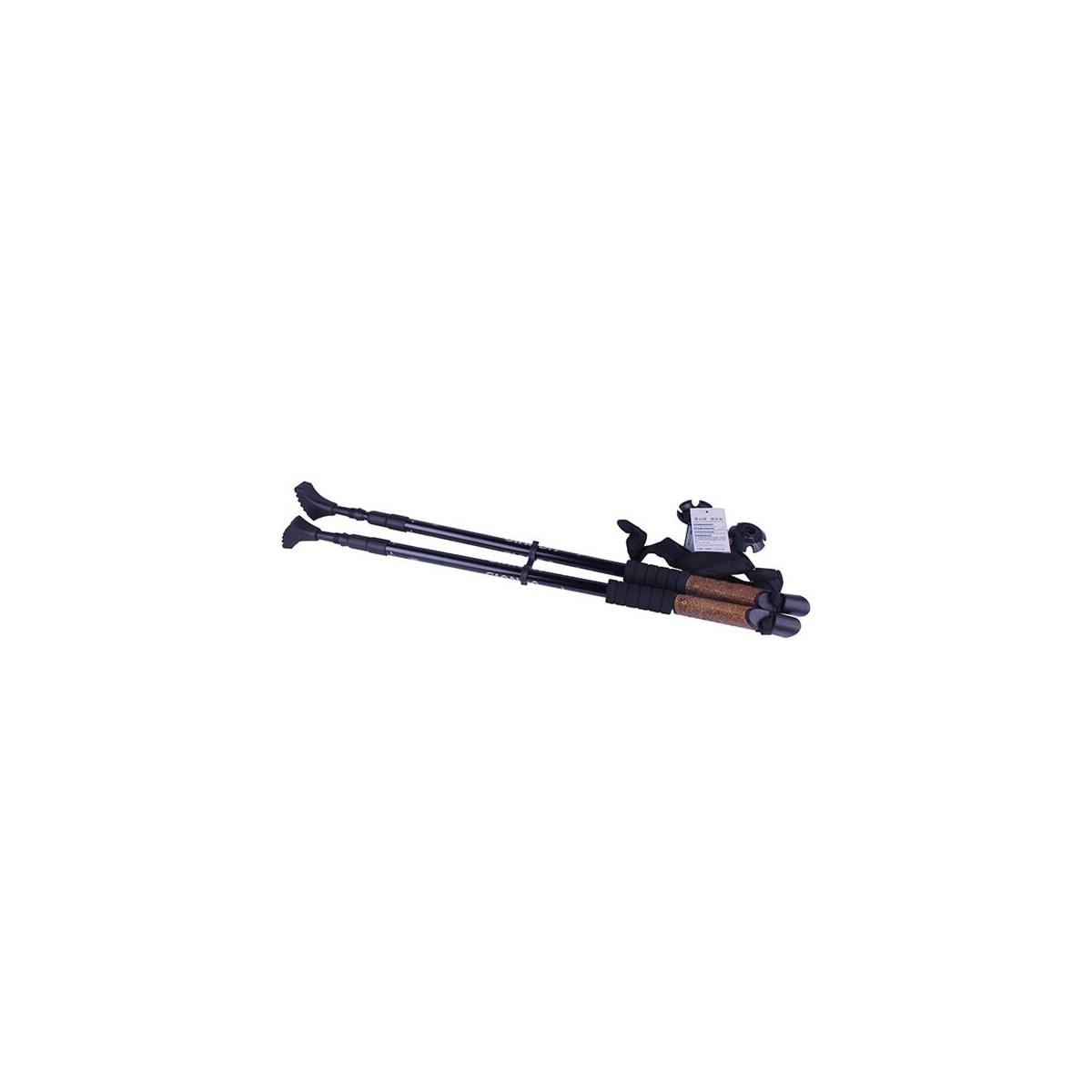 Sammenleggbare lettvektsspaserstokker i aluminium - 3-delt 67-135 CM - 2-pakning