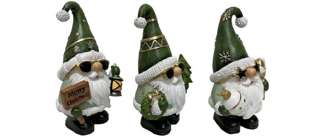 Weihnachtsfigur »Dameco Santa's 3-er Set«