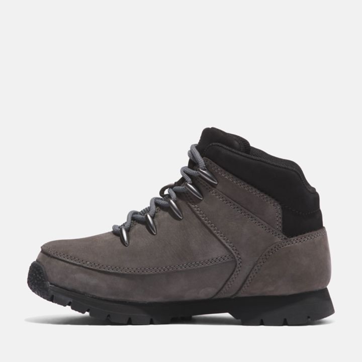 Bota de caminhada Euro Sprint para jovens na cor cinza.