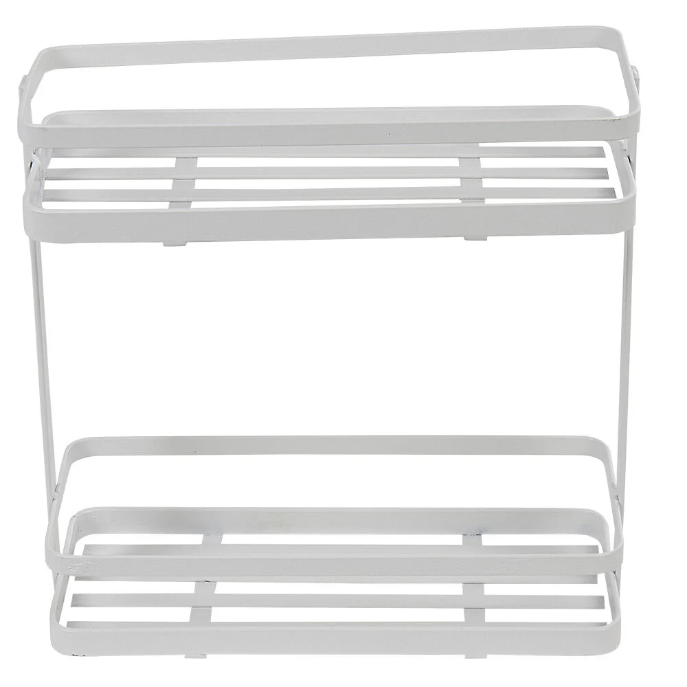 Étagère de cuisine design filaire métal blanc à poser