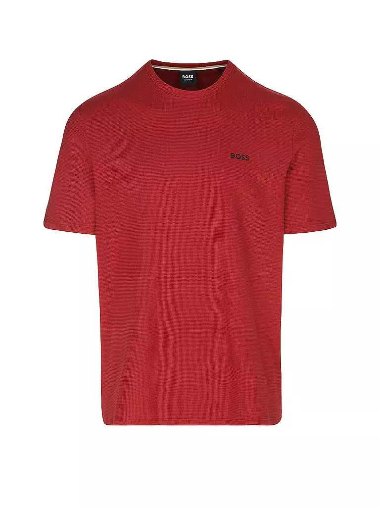 BOSS Loungewear T-Shirt dunkelrot