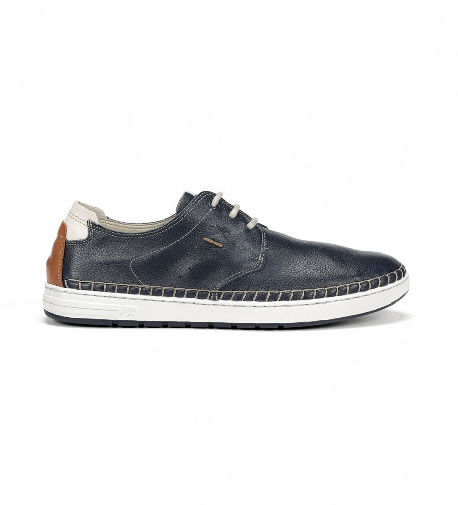 Sapatos de couro Fluchos F1715 Azul Escuro