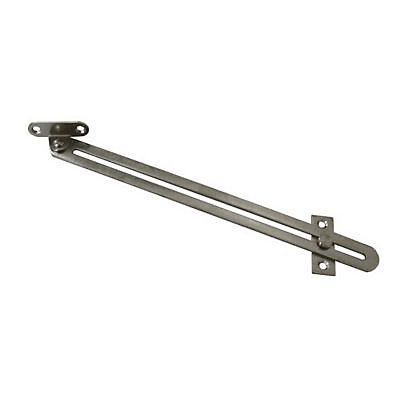 2 Compas coulisseaux à glissière droite/gauche acier nickelé L.200 mm x l.17 mm