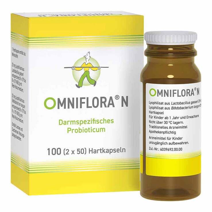 OMNIFLORA N Probiotika Kapseln für die Darmflora, 100 St