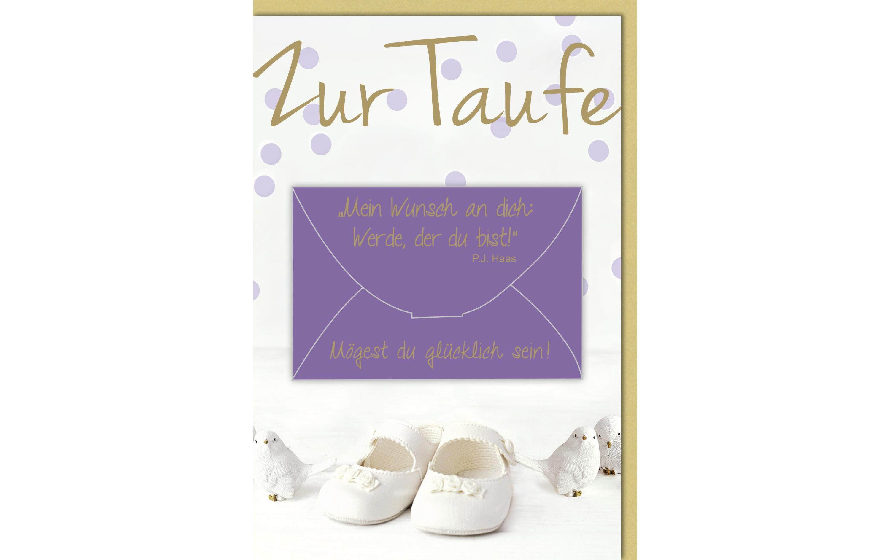 Grusskarte zur TaufeGlückwunschkarte