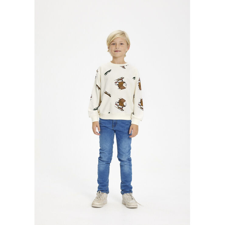 The New TNHUDSON OS SWEATSHIRT White swan