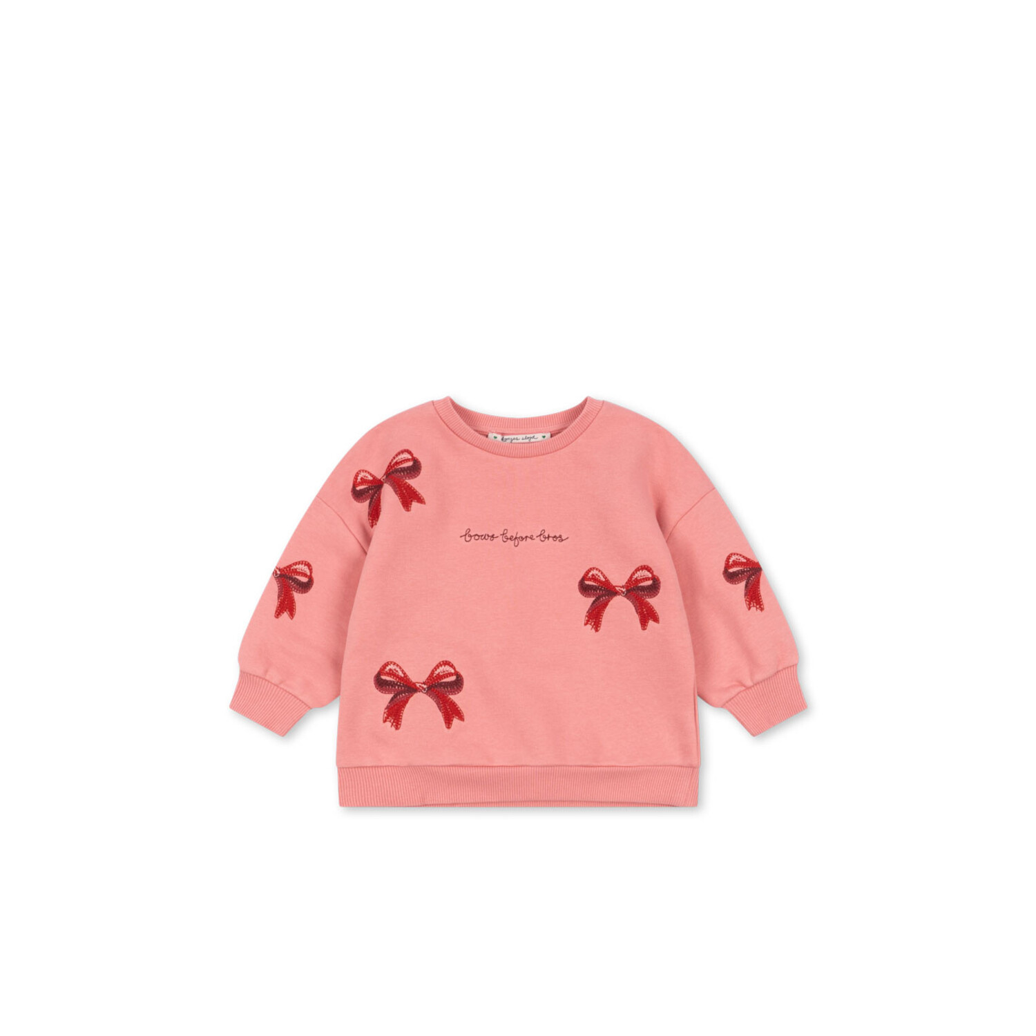 Konges Sløjd | Lou Bow Sweat Shirt Ocs | Strawberry Ice