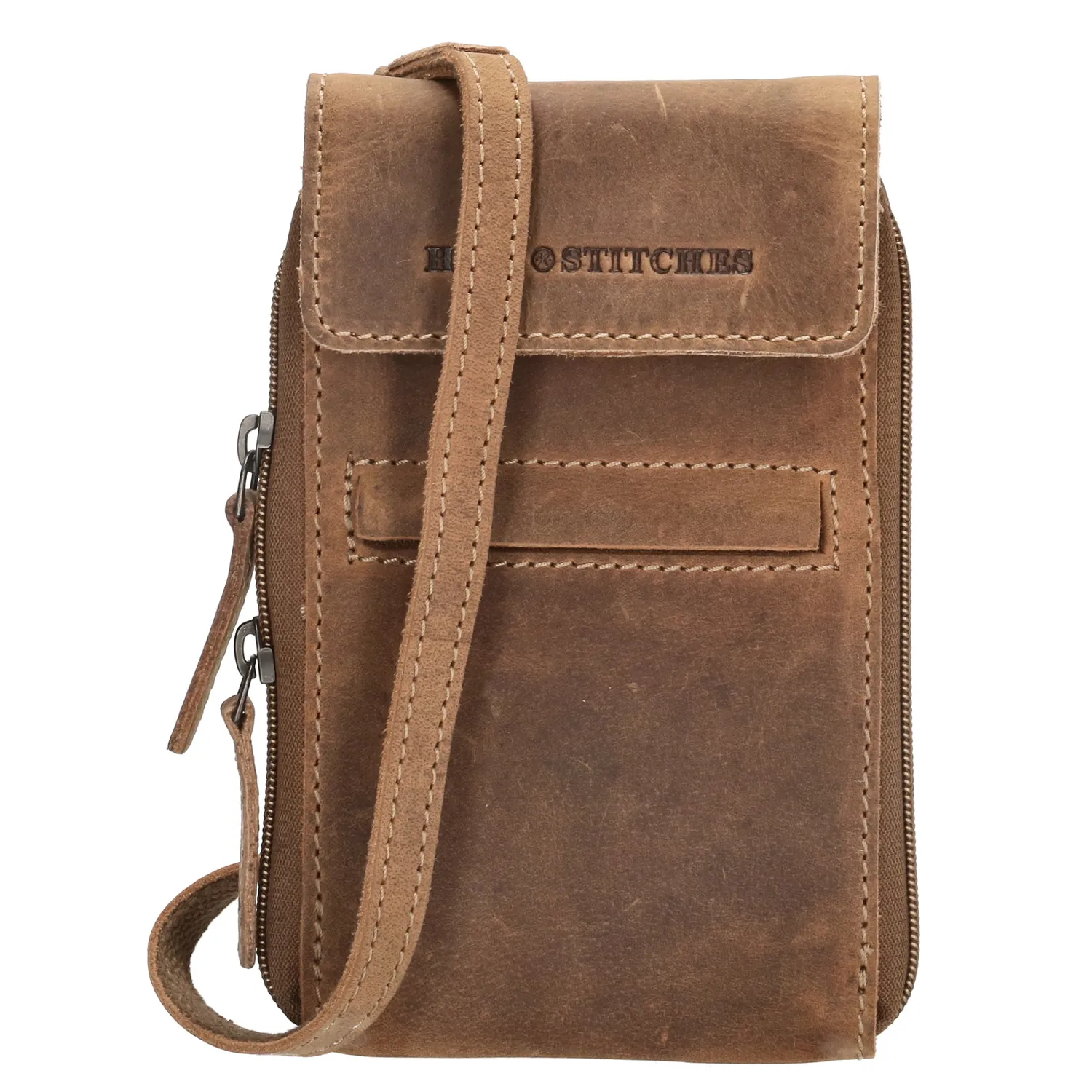 Hide & Stitches Idaho Telefoontasje Bruin