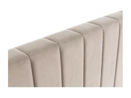 Tête de lit en tissu velours taupe L170 cm NEHA