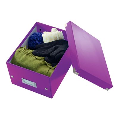 Leitz Click & Store - Boîte de rangement A5 - violet métallisé