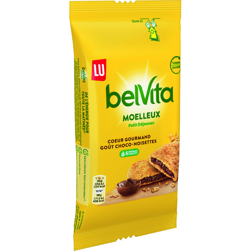 Belvita Le Moelleux Coeur gourmand choco noisettes Lu - 50 g