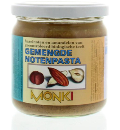 Monki Gemengde notenpasta met zout eko bio (330 gr)