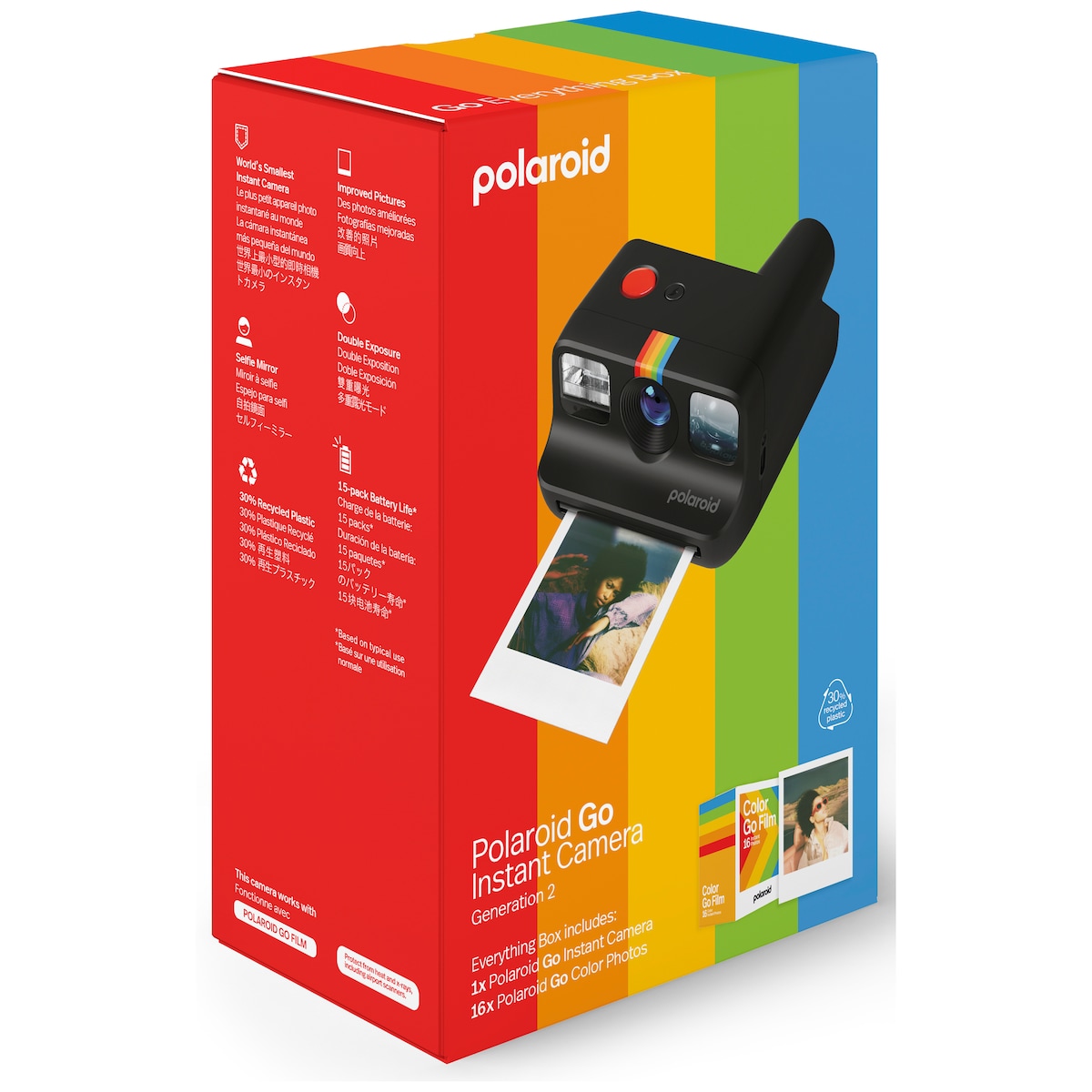 Polaroid Go Gen 2 analog kamera startsett (sort)
