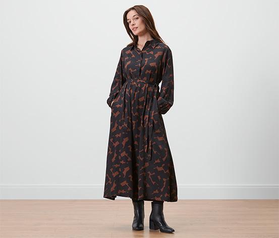 Bedrucktes Webkleid