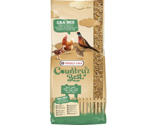 Pluimveevoer VERSELE-LAGA GRA-MIX Pluimveegraanmix en grit 20kg Graanmengsel met grof gebroken maïs en grit voor kippen, pluimvee, eenden, kwartels en ganzen