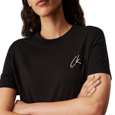 Tee-shirt à manches courtes femme Embroidered Ck Regular CALVIN KLEIN