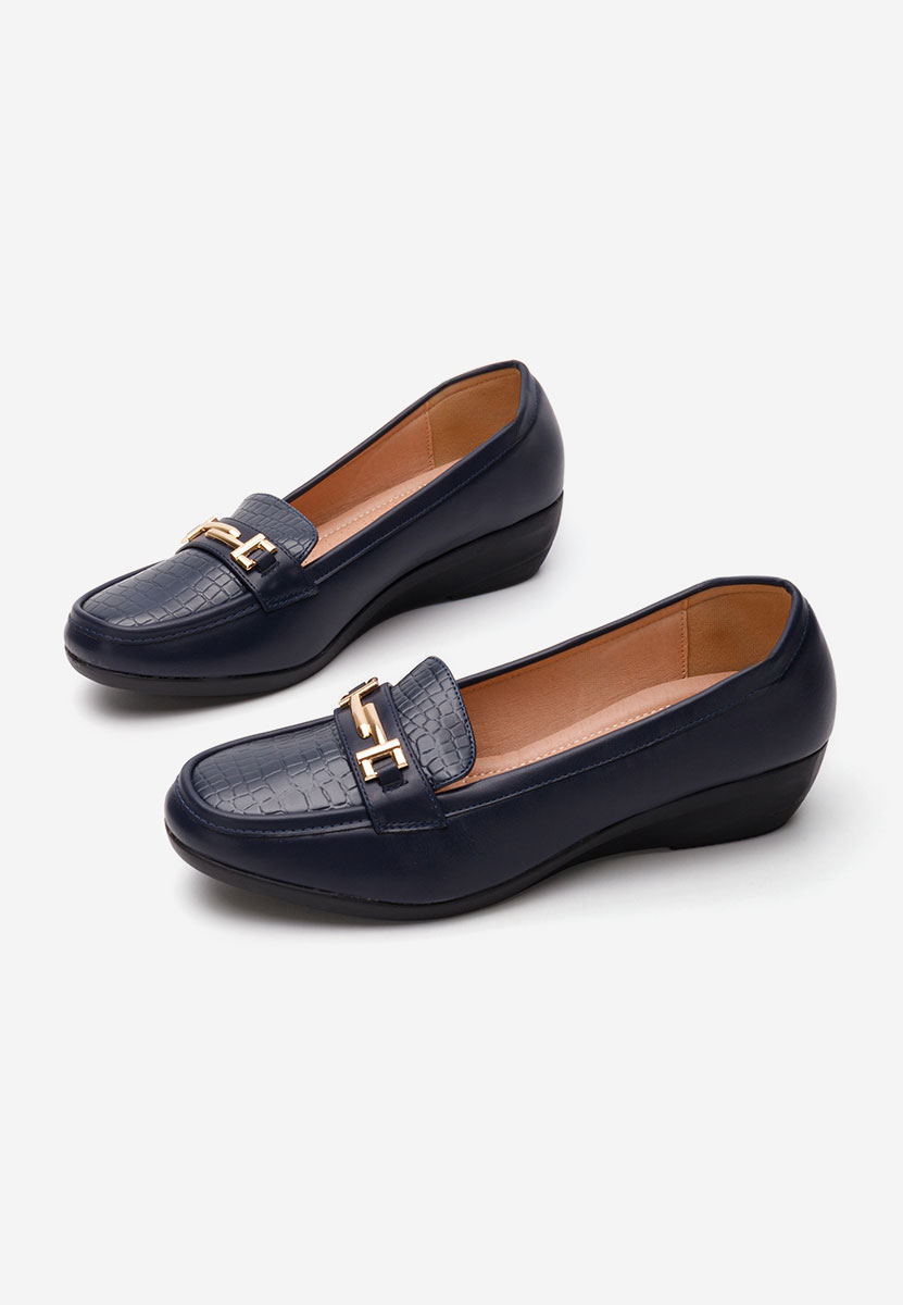 Mocassins femme bleus Mabelle