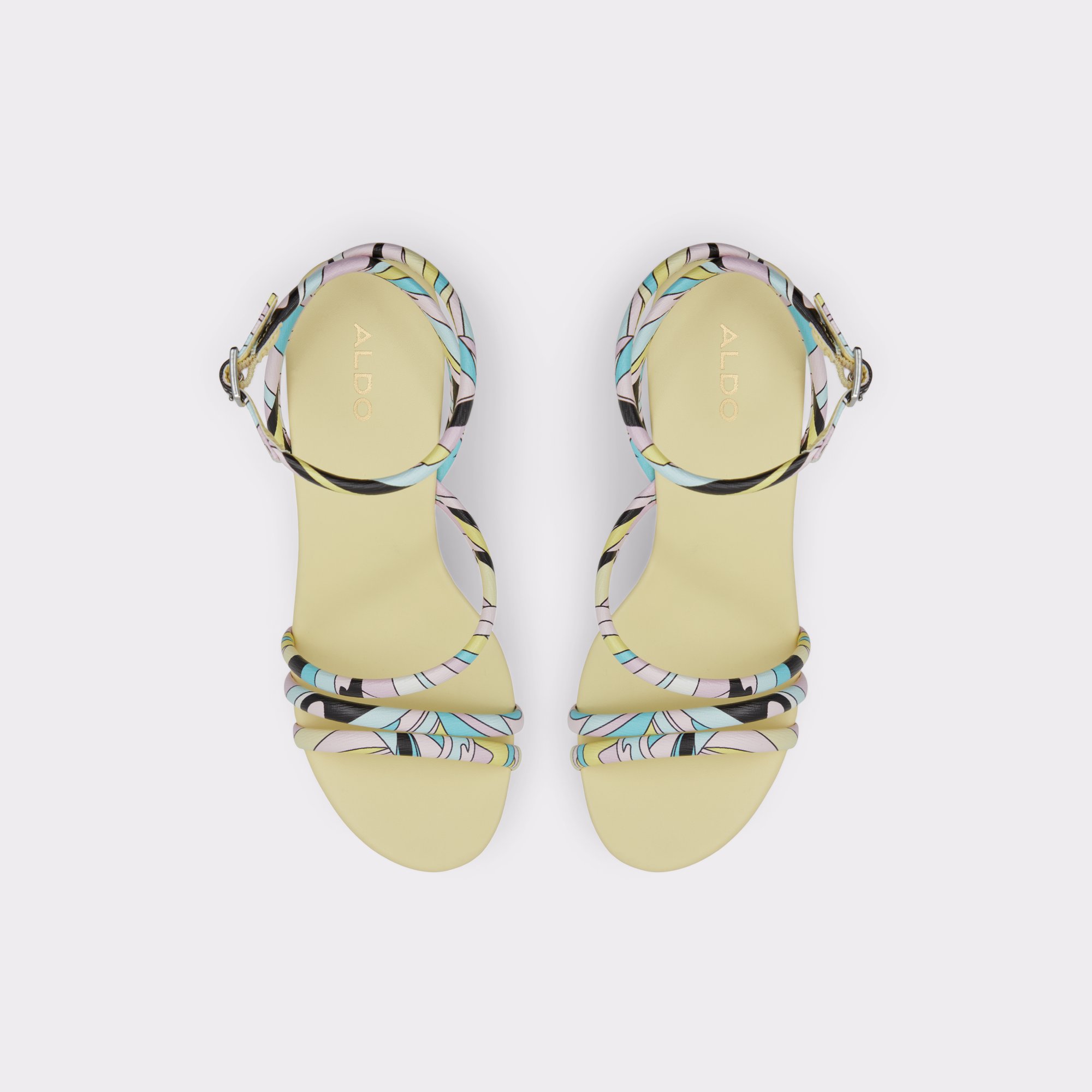 Jhansi Pastel Multi Women Strappy Sandals