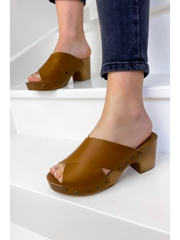Semerdjian - Mules Sabot SOIA Marron