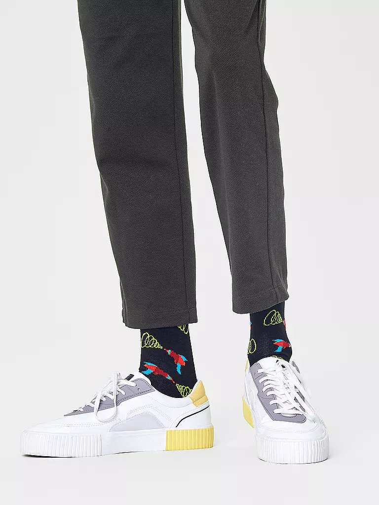 HAPPY SOCKS Damen Socken LAZER QUEST 36-40 black / multi schwarz