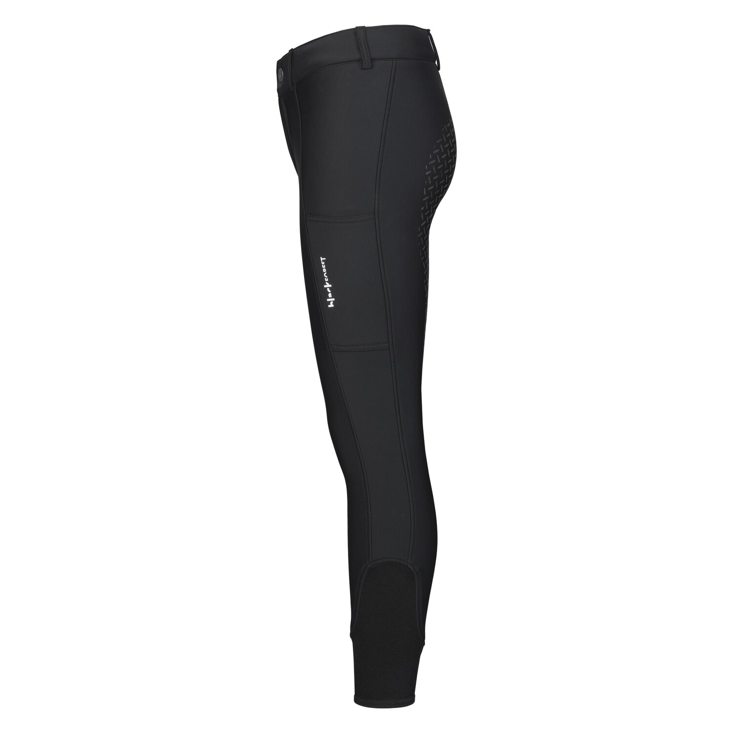 black forest kids Vollbesatz-Reithose Softshell Grip - black