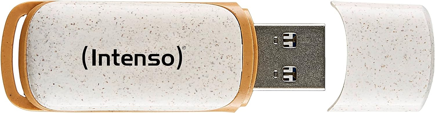 (128GB) Green Line USB 3.2 Speicher Stick Flash Drive mit 70 Mbit/s Lesegeschwindigkeit (3540491) - Beige / Braun