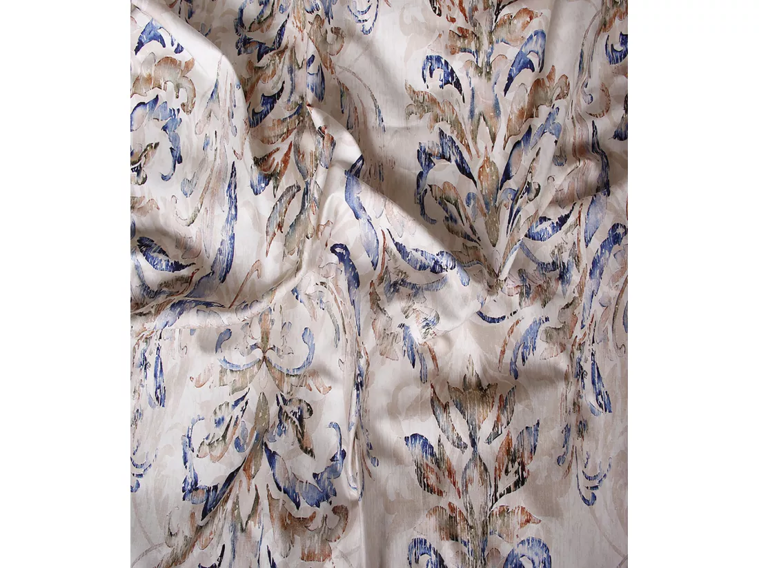Lot de 2 Taies d'oreiller satin de coton imprimé Fageut