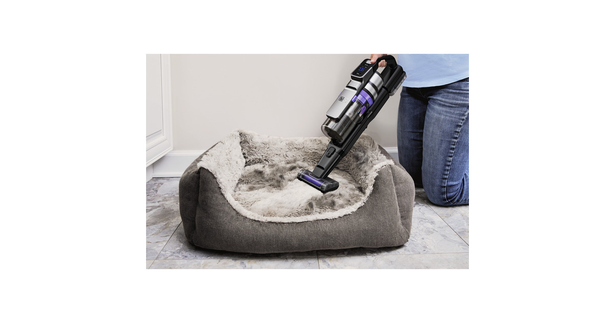 BLACK+DECKER18V 2.5Ah 4IN1 Steelstofzuiger  (Zwart/paars)