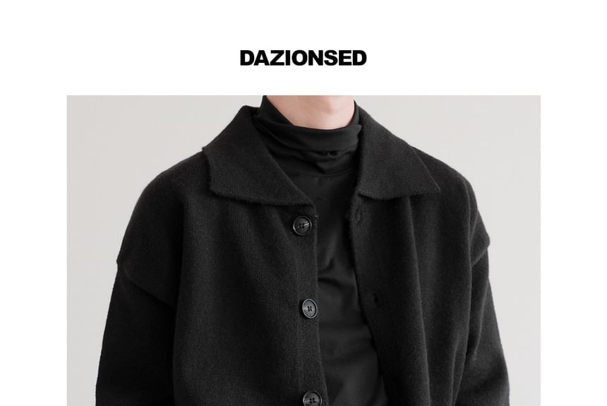 DAZO Studios - Vest met reverskraag en effen knopen
